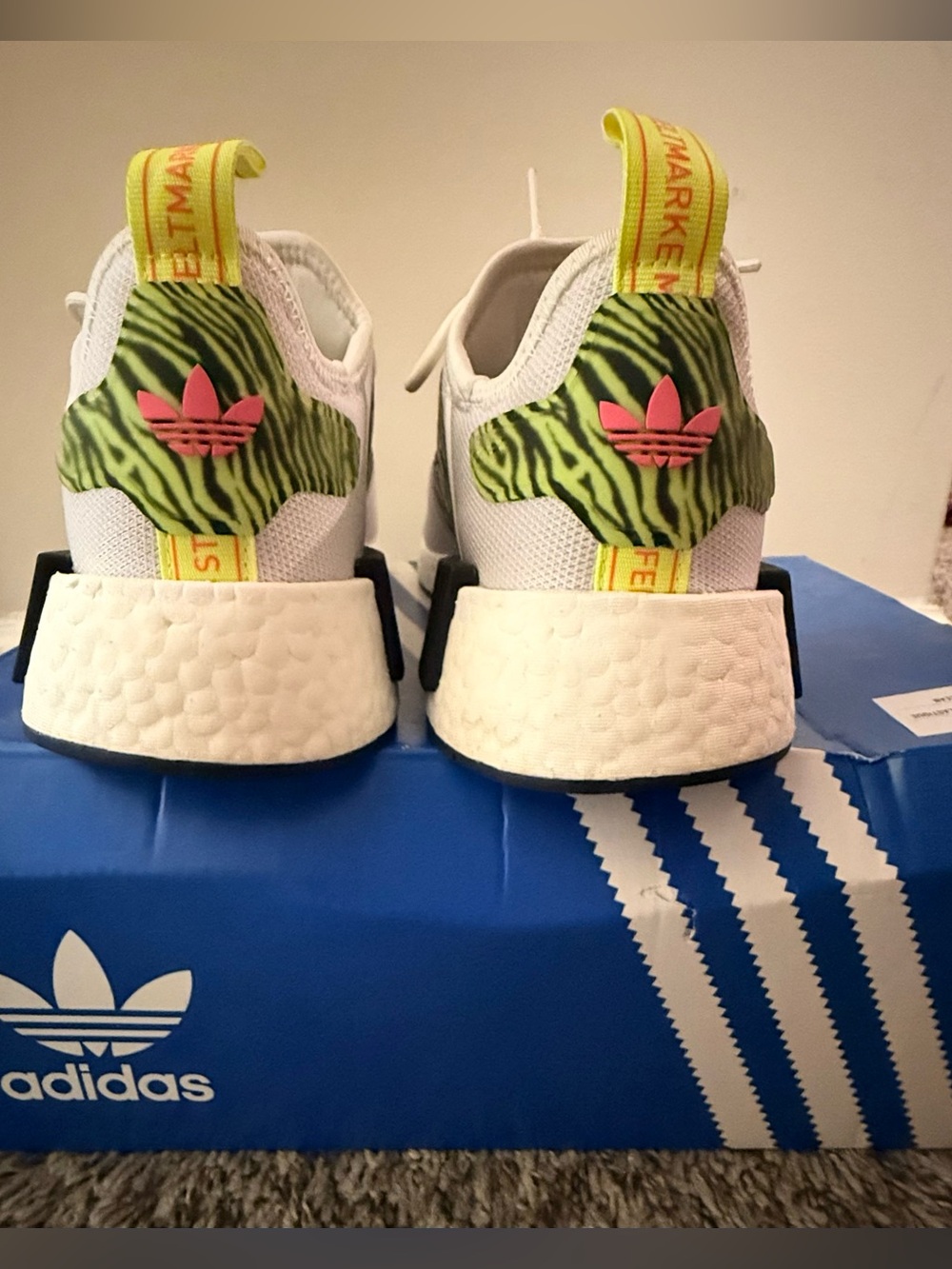 adidas Women’s White & Green Tennis Shoes - Picture 2 of 8
